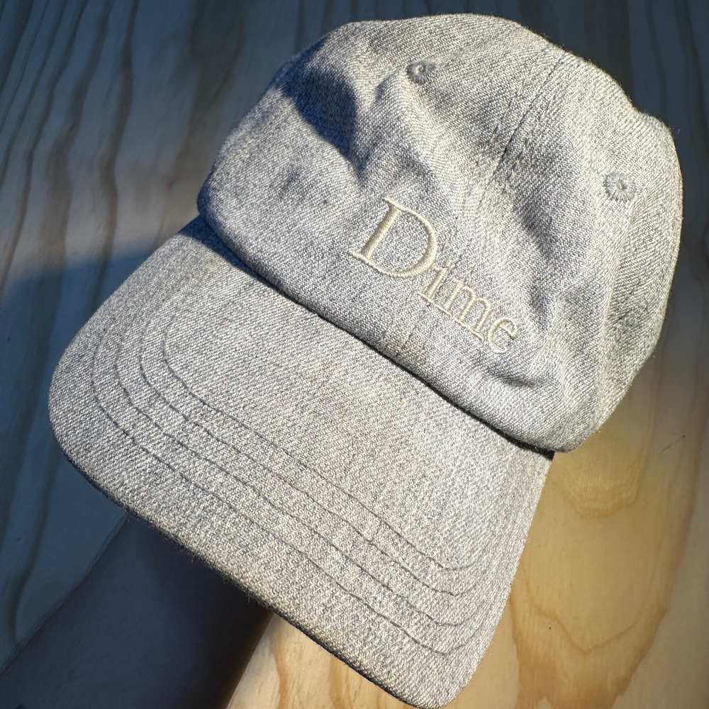 Dime MTL Classic Logo Gray Twill Adjustable Strapback Skate Hat Cap OS